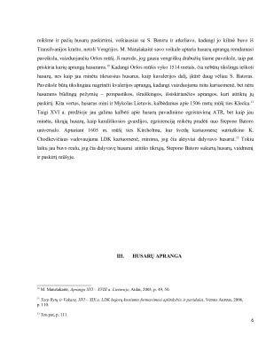 Husarų kilmė, apranga ir ginkluotė Lietuvos Didžiojoje Kunigaikštystėje. Paveikslėlis 5