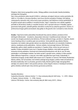 Kaip Lietuvos proistorę vaizdavo trys autoriai skirtingais laikotarpiais. Skirtumai ir panašumai. Paveikslėlis 5