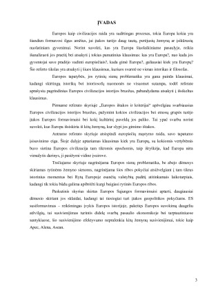 Kas yra Europa Kiek yra Europų Kada ji gimė Kokiomis prasmėmis istorikai suvokia Europą. Paveikslėlis 3