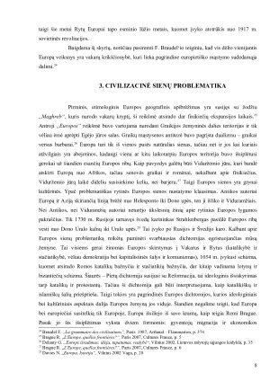 Kas yra Europa Kiek yra Europų Kada ji gimė Kokiomis prasmėmis istorikai suvokia Europą. Paveikslėlis 8