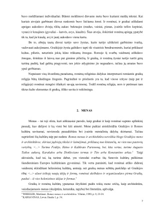 KAS SIEJA IR KAS SKIRIA SENOVĖS GRAIKIJOS IR SENOVĖS ROMOS KULTŪRAS. Paveikslėlis 7