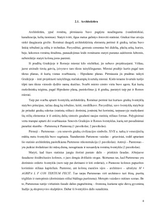 KAS SIEJA IR KAS SKIRIA SENOVĖS GRAIKIJOS IR SENOVĖS ROMOS KULTŪRAS. Paveikslėlis 8