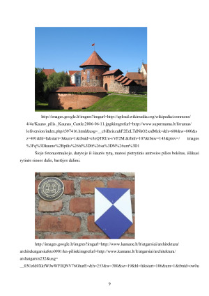 Kauno pilies istorija ir architektūriniai ypatumai. Paveikslėlis 9