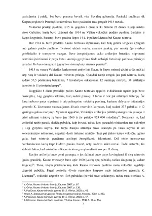 KAUNO TVIRTOVĖS VAIDMUO PIRMAJAME PASAULINIAME KARE. Paveikslėlis 7