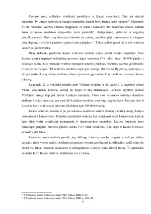 KAUNO TVIRTOVĖS VAIDMUO PIRMAJAME PASAULINIAME KARE. Paveikslėlis 9