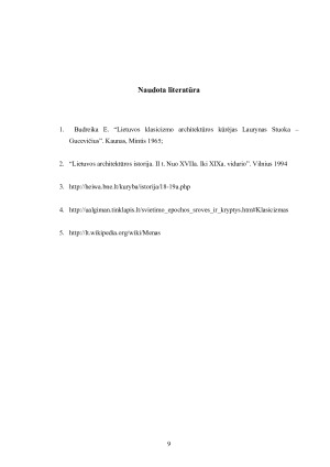 Klasicizmo epocha ir jos raiška Lietuvoje. Paveikslėlis 10