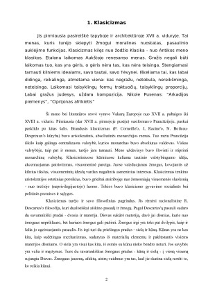 Klasicizmo epocha ir jos raiška Lietuvoje. Paveikslėlis 3