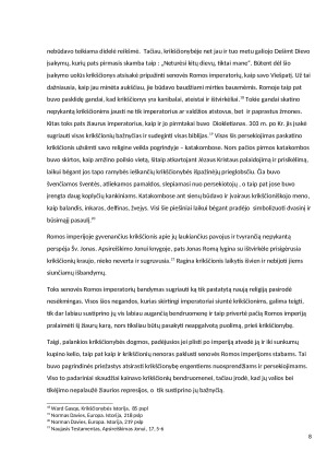 Krikščionybė Senovės Romos imperijoje ( 27 m. po Kr. – 395 m. po Kr. ). Paveikslėlis 8