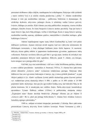 Lietuviškos kultūros atnaujinimo vizija Vytauto Alanto knygoje Žygiuojanti tauta (1940 m.). Paveikslėlis 6