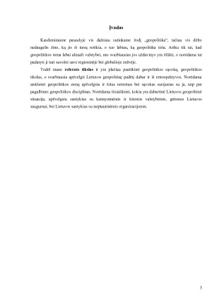 LIETUVOS GEOPOLITINĖ PADĖTIS ISTORIJA IR DABARTIS. Paveikslėlis 3