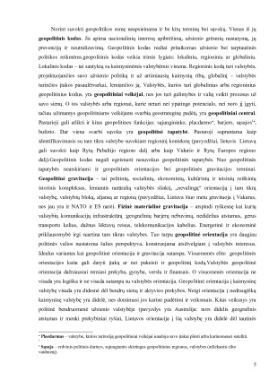 LIETUVOS GEOPOLITINĖ PADĖTIS ISTORIJA IR DABARTIS. Paveikslėlis 5