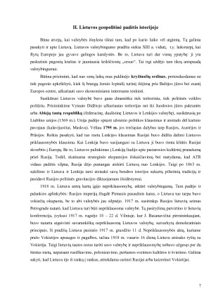 LIETUVOS GEOPOLITINĖ PADĖTIS ISTORIJA IR DABARTIS. Paveikslėlis 7