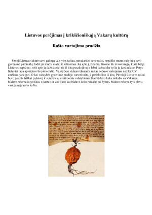 Lietuvos gyventojai ir kultūra XIVa – XVa. Paveikslėlis 5