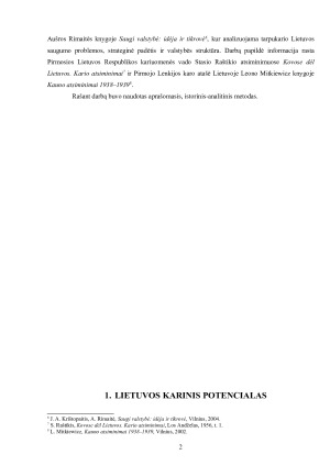 Lietuvos karinis potencialas Antrojo pasaulinio karo išvakarėse. Paveikslėlis 2