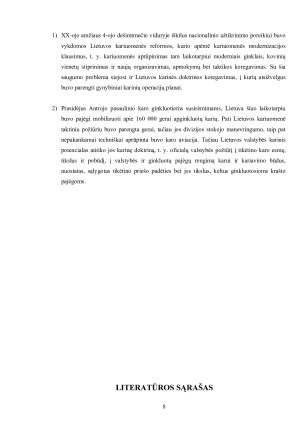 Lietuvos karinis potencialas Antrojo pasaulinio karo išvakarėse. Paveikslėlis 8