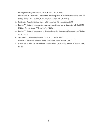 Lietuvos karinis potencialas Antrojo pasaulinio karo išvakarėse. Paveikslėlis 9