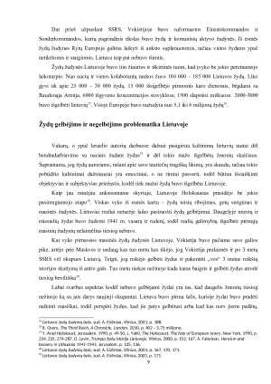 LIETUVOS VISUOMENĖ 1940-1990 M. PASIPRIEŠINIMAS IR PRISITAIKYMAS - HOLOKAUSTO SPECIKA LIETUVOJE IR (NE)GELBĖJIMO PROBLEMATIKA. Paveikslėlis 9