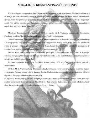 MIKALOJUS KONSTANTINAS ČIURLIONIS