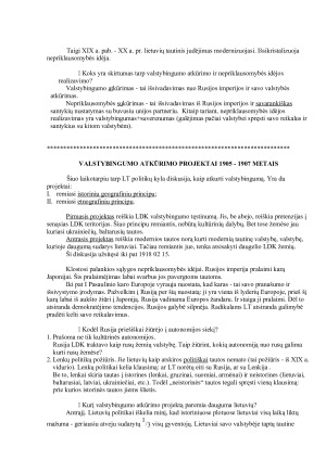 NEPRIKLAUSOMYBĖS  IDĖJOS  RAIDA  XIX a. pab.  -  XX a. pr.. Paveikslėlis 2