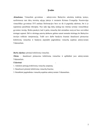 Pirmieji krikščionių vienuoliai ir jų veikla ankstyvaisiais Viduramžiais. Paveikslėlis 2