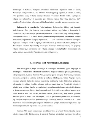 Reformacija - jos atsiradimo priežastys, kryptys ir istorinė reikšmė. Paveikslėlis 9