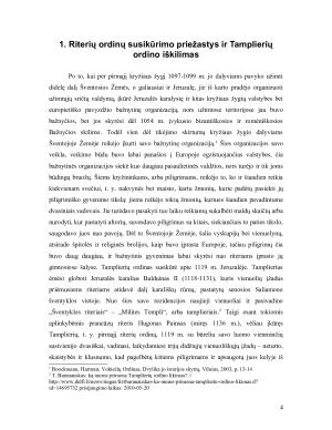 Riterių ordinų susikūrimas. Paveikslėlis 4