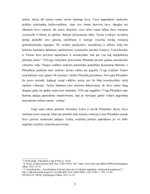 Sanacinis režimo įsitvirtinimas ir jo bruožai Antrojoje Lenkijos Respublikoje. Paveikslėlis 6