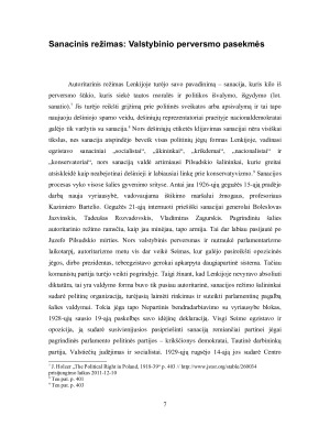Sanacinis režimo įsitvirtinimas ir jo bruožai Antrojoje Lenkijos Respublikoje. Paveikslėlis 7