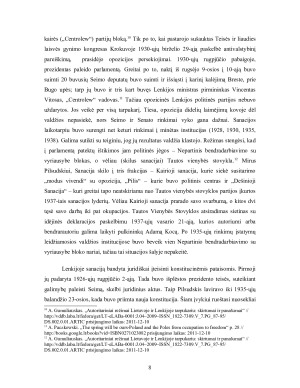 Sanacinis režimo įsitvirtinimas ir jo bruožai Antrojoje Lenkijos Respublikoje. Paveikslėlis 8