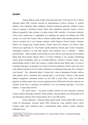 Vytauto laikų reformos ir jų įtaka tolesnei LDK valstybės ir visuomenės struktūrai. Paveikslėlis 3