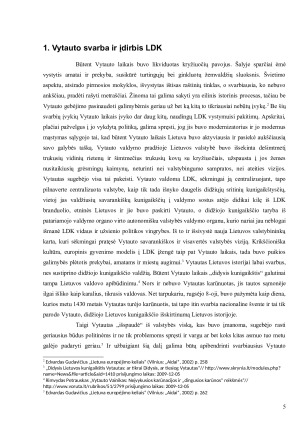 Vytauto laikų reformos ir jų įtaka tolesnei LDK valstybės ir visuomenės struktūrai. Paveikslėlis 5