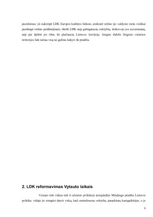 Vytauto laikų reformos ir jų įtaka tolesnei LDK valstybės ir visuomenės struktūrai. Paveikslėlis 6