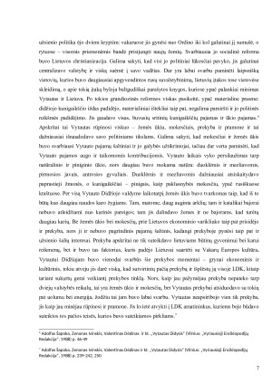 Vytauto laikų reformos ir jų įtaka tolesnei LDK valstybės ir visuomenės struktūrai. Paveikslėlis 7