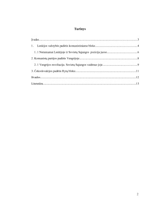 Sovietų Sąjungos santykiai su Vidurio Europos valstybėmis „atšilimo“ laikotarpiu (Lenkija, Vengrija, Čekoslovakija). Paveikslėlis 2