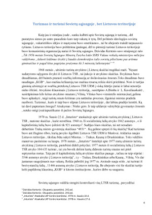 Turizmo kontrolė ir priežiūra Sovietų Lietuvoje - KGB veikla ir jos poveikis visuomenei. Paveikslėlis 4