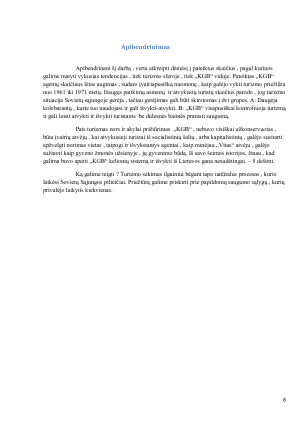 Turizmo kontrolė ir priežiūra Sovietų Lietuvoje - KGB veikla ir jos poveikis visuomenei. Paveikslėlis 8