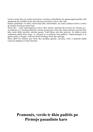 Žemės ūkis, pramonė ir verslas Lietuvoje tarpukario metais ir dabar. Paveikslėlis 2