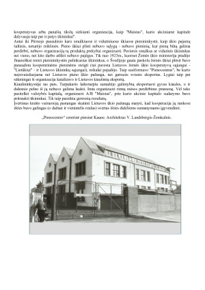 Žemės ūkis, pramonė ir verslas Lietuvoje tarpukario metais ir dabar. Paveikslėlis 8