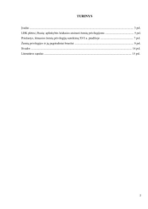 ŽEMIŲ PRIVILEGIJOS - JŲ ATSIRADIMAS IR PAGRINDINIAI BRUOŽAI. Paveikslėlis 2