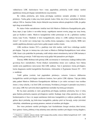 ŽEMIŲ PRIVILEGIJOS - JŲ ATSIRADIMAS IR PAGRINDINIAI BRUOŽAI. Paveikslėlis 8