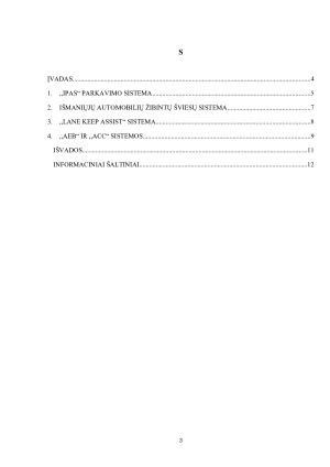 IŠMANIOSIOS AUTOMOBILIŲ SISTEMOS. Paveikslėlis 3