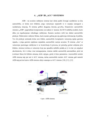IŠMANIOSIOS AUTOMOBILIŲ SISTEMOS. Paveikslėlis 9