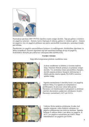 Keleivių saugos sistemų šiuolaikiniuose automobiliuose apžvalga ir palyginimas. Paveikslėlis 8