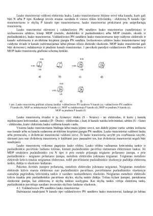 Lauko tranzistoriai. Paveikslėlis 2