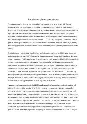 MODERNIOJI ELEKTROS ENERGETIKA. SAULĖS ENERGIJA. Paveikslėlis 7