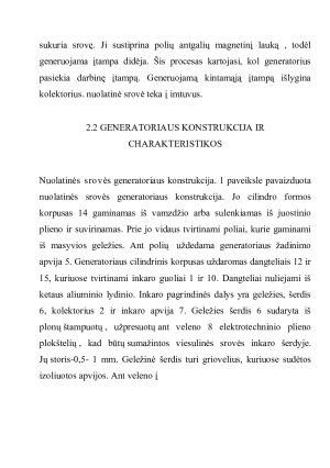 NUOLATINĖS SROVĖS GENERATORIUS. Paveikslėlis 2