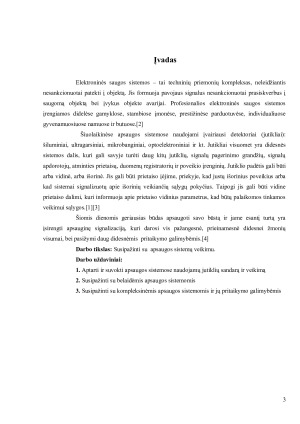 Patalpų elektroninės apsaugos sistemos. Paveikslėlis 3