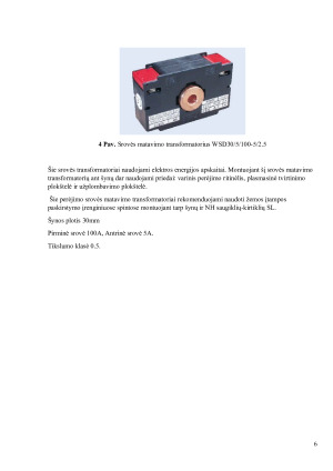 Srovės transformatorių montavimas. Paveikslėlis 6