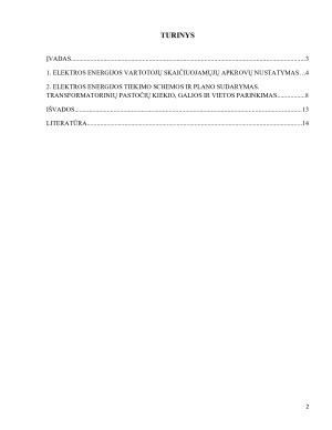 Transformatorinių pastočių galios nustatytmas ir jų pastatymo vietos parinkimas. Paveikslėlis 2