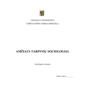 AMŽIAUS TARPSNIŲ SOCIOLOGIJA. Paveikslėlis 1